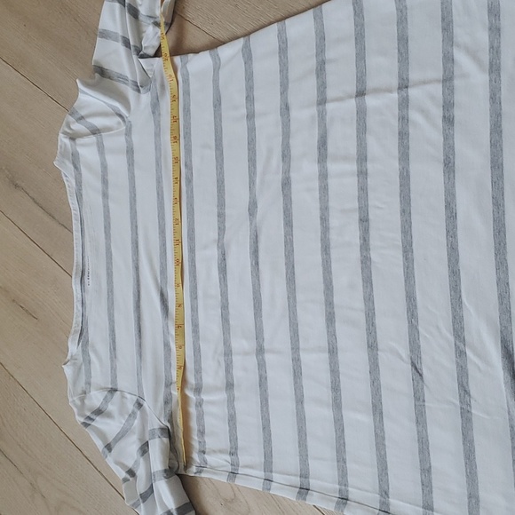 Eileen Fisher stripe boat-neck tunic top - Picture 6 of 10